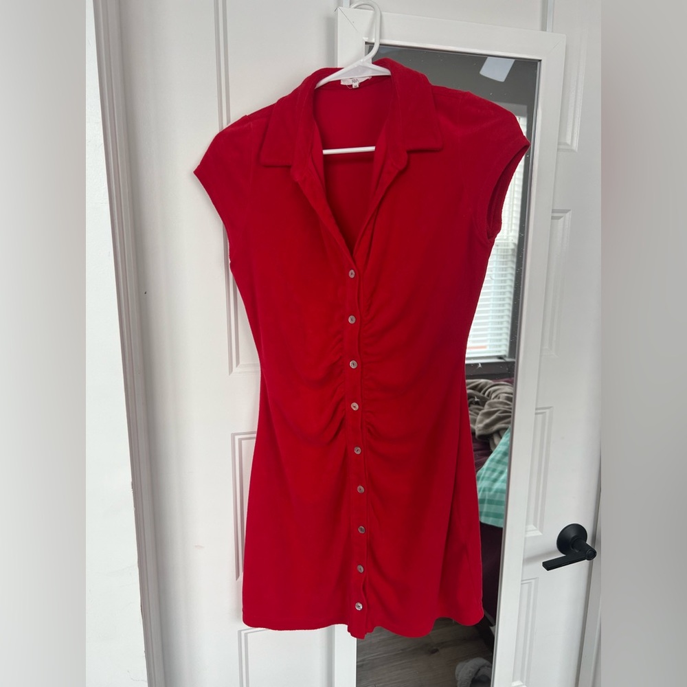 Terry cloth dress